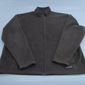 REI Fleece Zip Up Jacket XL Brown